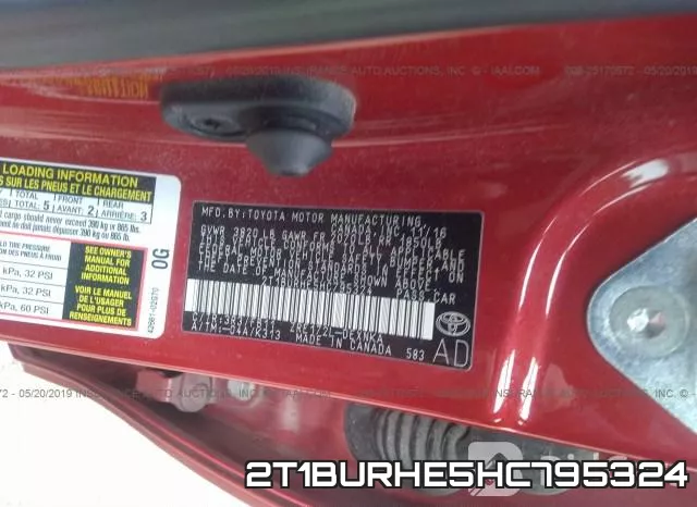 2T1BURHE5HC795324 фото 10