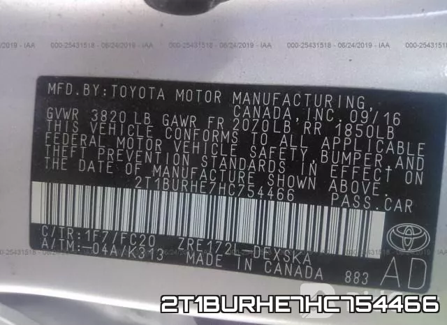 2T1BURHE7HC754466 фото 10