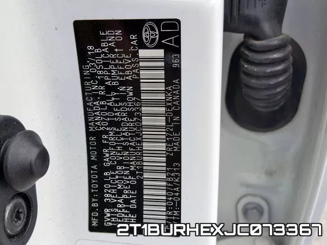 2T1BURHEXJC073367 фото 2