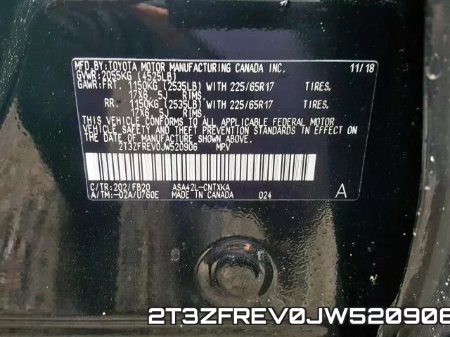 2T3ZFREV0JW520906 фото 2