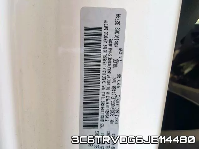 3C6TRVDG6JE114480 фото 2