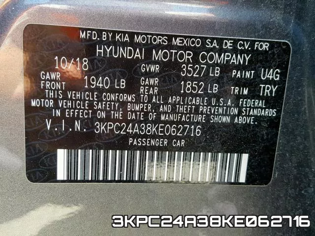 3KPC24A38KE062716 фото 2
