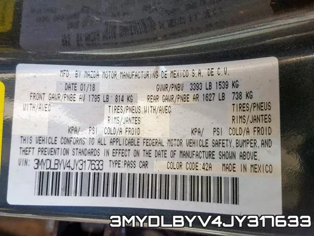 3MYDLBYV4JY317633 фото 2