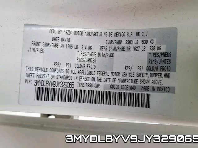 3MYDLBYV9JY329065 фото 2