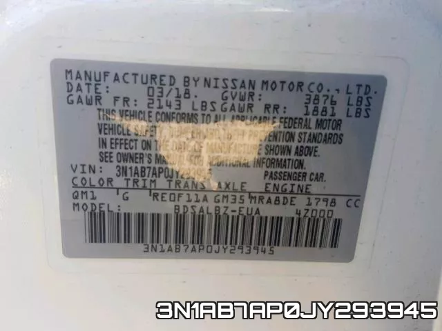 3N1AB7AP0JY293945 фото 2