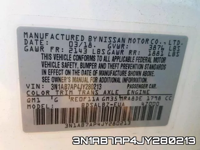 3N1AB7AP4JY280213 фото 2
