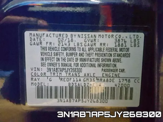 3N1AB7AP5JY268300 фото 2