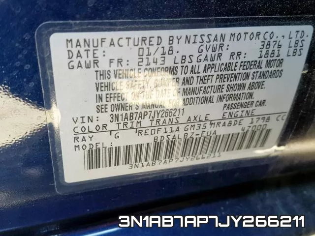 3N1AB7AP7JY266211 фото 2