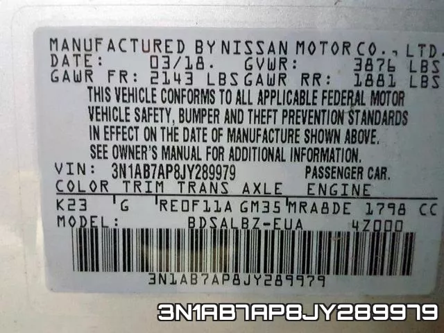 3N1AB7AP8JY289979 фото 2