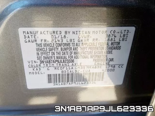 3N1AB7AP9JL623336 фото 2