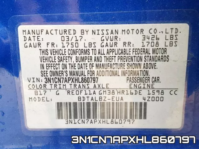 3N1CN7APXHL860797 фото 2