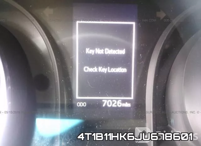 4T1B11HK6JU678601 фото 8