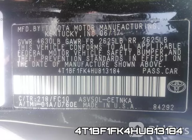 4T1BF1FK4HU813184 фото 10