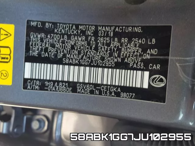 58ABK1GG7JU102955 фото 2
