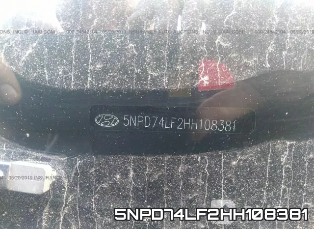 5NPD74LF2HH108381 фото 9