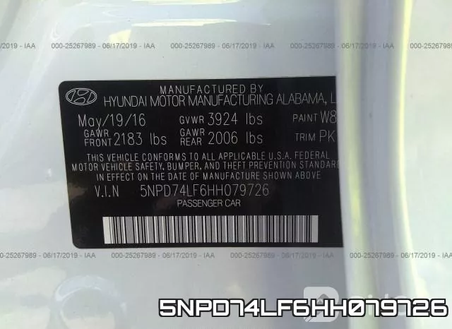 5NPD74LF6HH079726 фото 10
