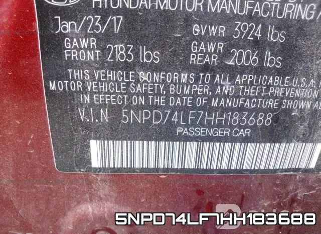 5NPD74LF7HH183688 фото 10