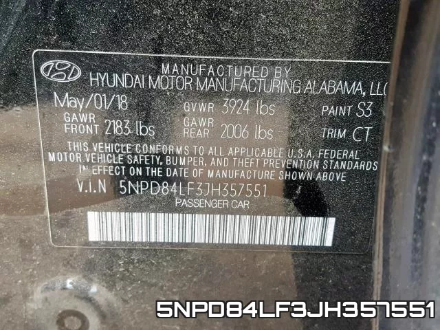 5NPD84LF3JH357551 фото 2