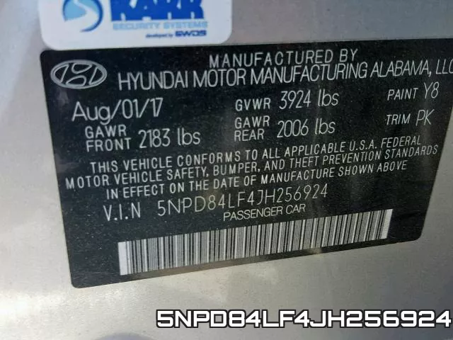 5NPD84LF4JH256924 фото 2