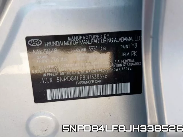 5NPD84LF8JH338526 фото 2