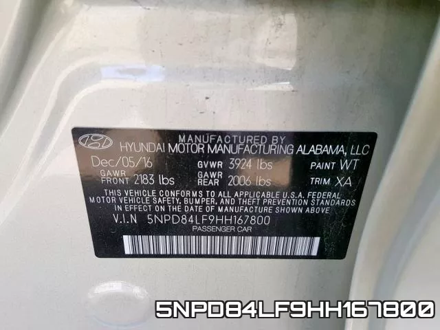 5NPD84LF9HH167800 фото 2