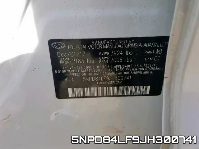 5NPD84LF9JH300741 фото 2