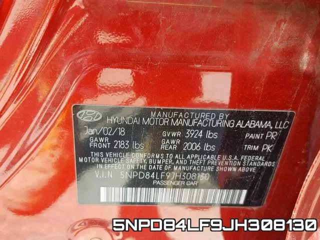 5NPD84LF9JH308130 фото 2
