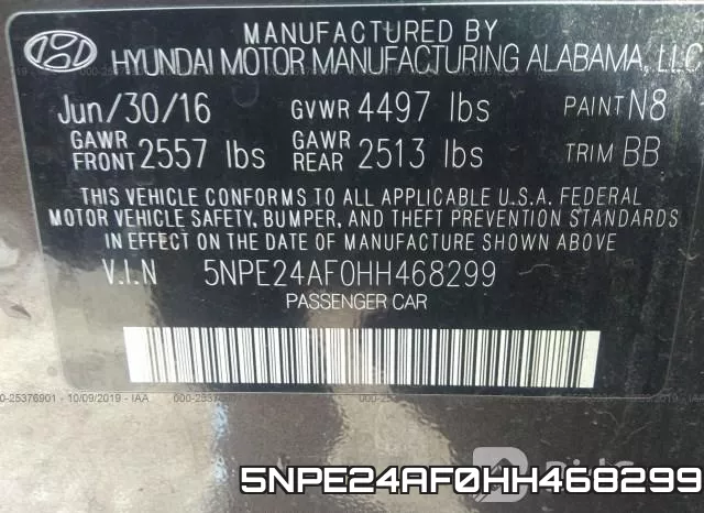 5NPE24AF0HH468299 фото 10