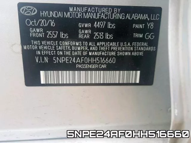 5NPE24AF0HH516660 фото 2