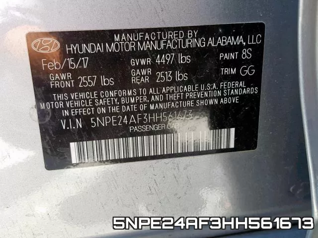 5NPE24AF3HH561673 фото 2