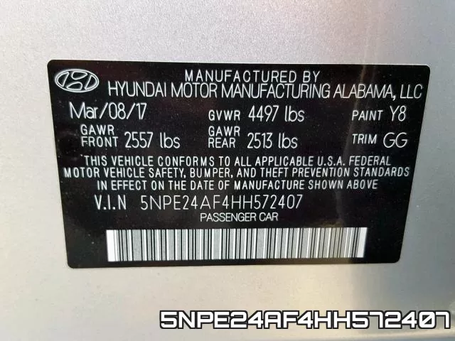 5NPE24AF4HH572407 фото 2