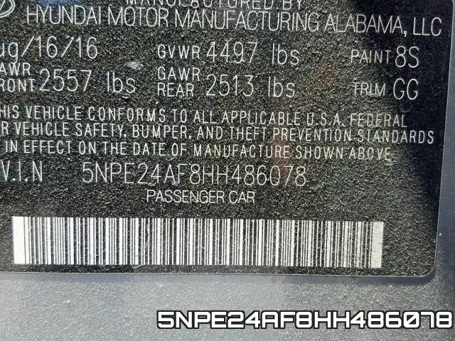 5NPE24AF8HH486078 фото 2