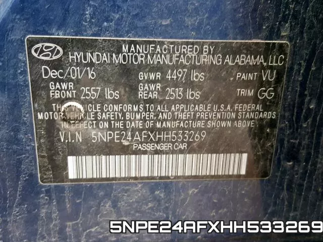 5NPE24AFXHH533269 фото 2