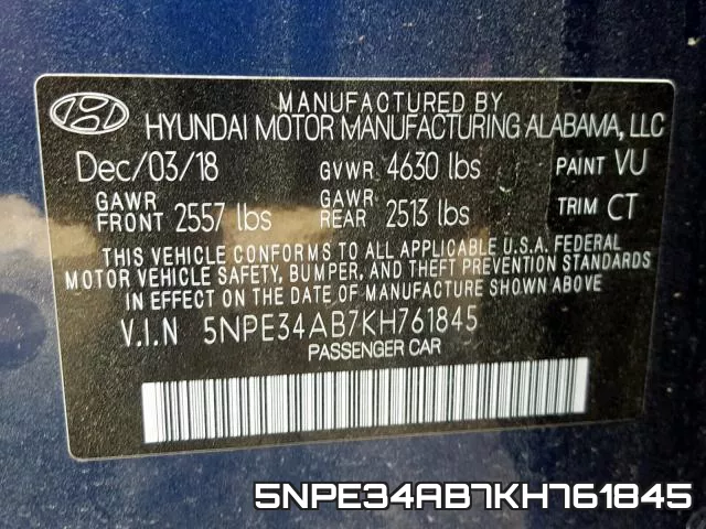 5NPE34AB7KH761845 фото 2