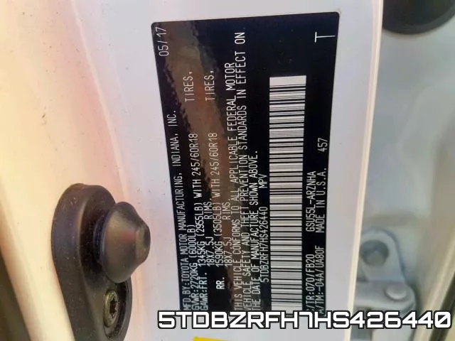 5TDBZRFH7HS426440 фото 2