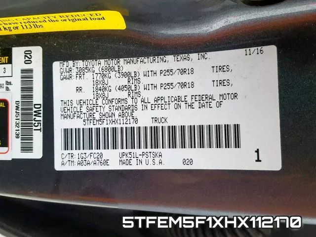 5TFEM5F1XHX112170 фото 2