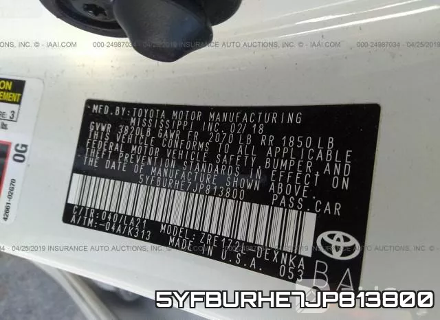 5YFBURHE7JP813800 фото 10