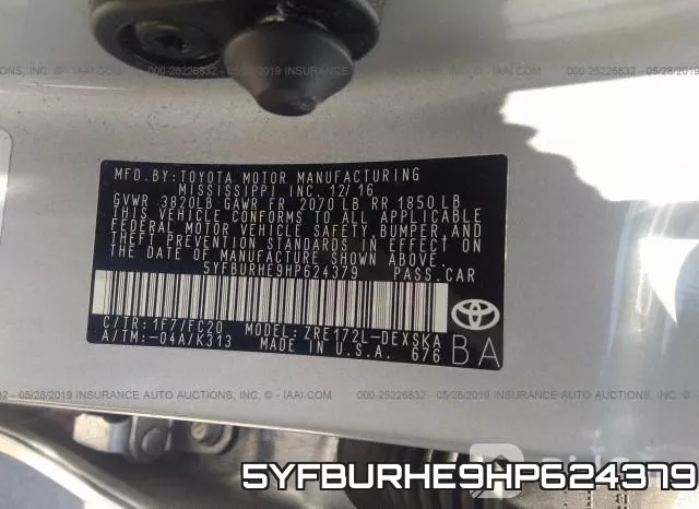 5YFBURHE9HP624379 фото 10