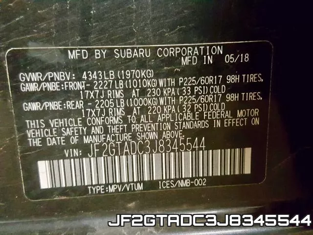 JF2GTADC3J8345544 фото 2