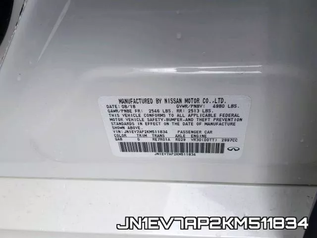 JN1EV7AP2KM511834 фото 2