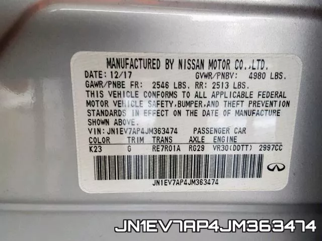 JN1EV7AP4JM363474 фото 2