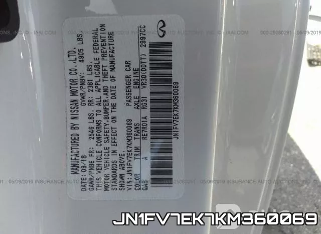 JN1FV7EK7KM360069 фото 10