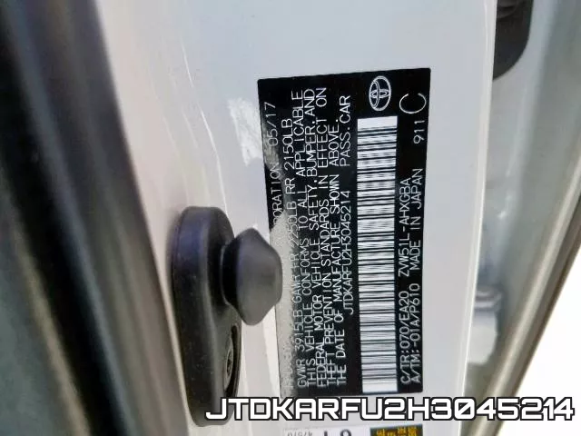 JTDKARFU2H3045214 фото 2