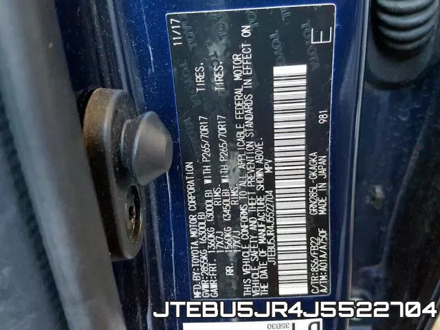 JTEBU5JR4J5522704 фото 2