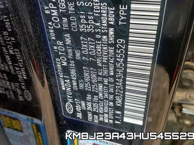 KM8J23A43HU545529 фото 2