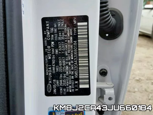 KM8J2CA43JU660184 фото 2