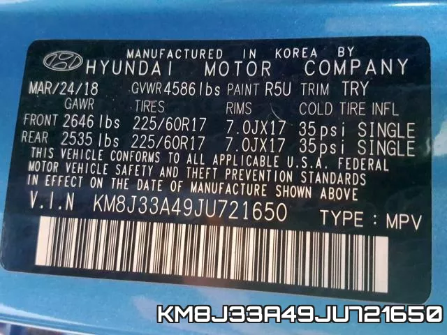 KM8J33A49JU721650 фото 2