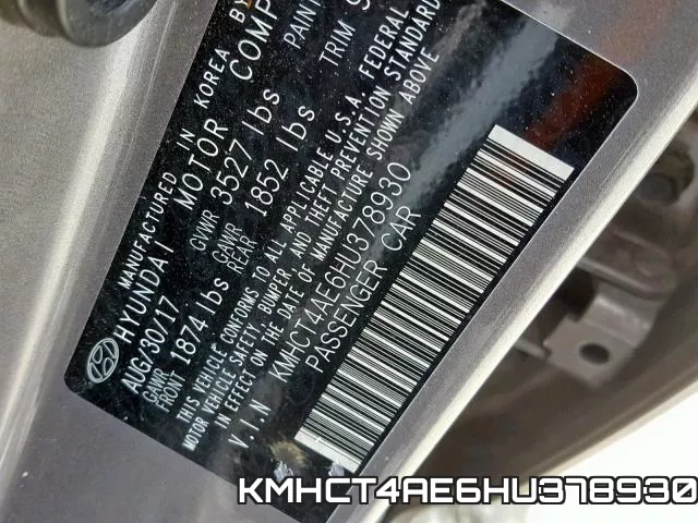 KMHCT4AE6HU378930 фото 2