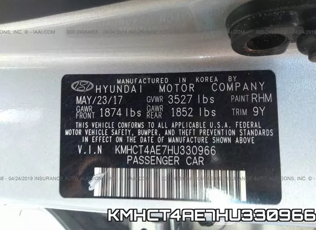 KMHCT4AE7HU330966 фото 10