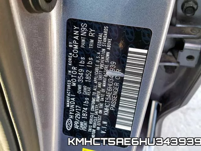 KMHCT5AE6HU343939 фото 2